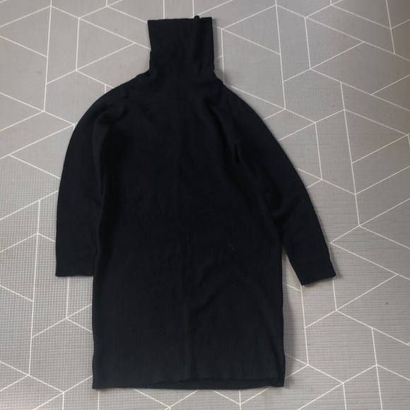 Ça va de soi Nesla Black Dress in 100% Merino - Picture 2 of 4